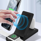 Folding three-in-one multifunctional wireless charger