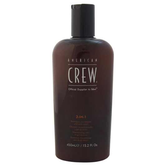 3 In 1 Shampoo and Conditoner and Body Wash by American Crew for Men - 15.2 oz Shampoo Conditoner