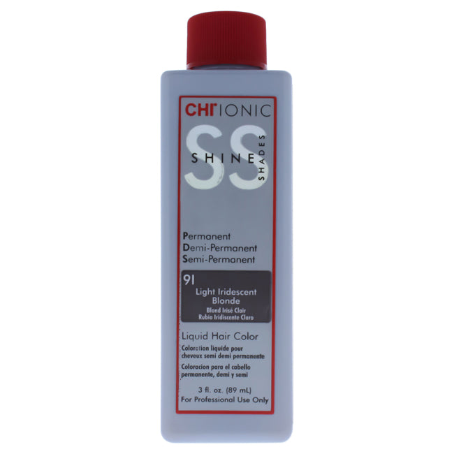 Ionic Shine Shades Liquid Hair Color - 91 Light Iridescent Blonde by CHI for Unisex - 3 oz Hair Color