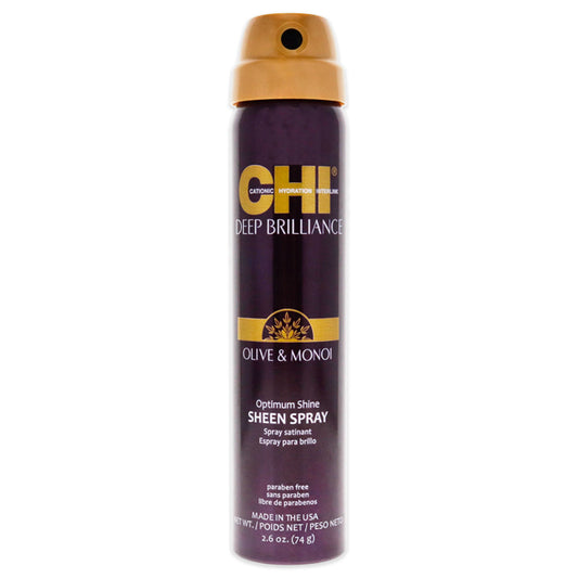 Deep Brilliance Optimum Shine Sheen Spray by CHI for Unisex - 2.6 oz Hair Spray