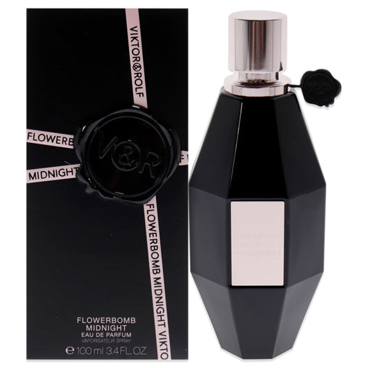 Flowerbomb Midnight by Viktor and Rolf for Women - 3.4 oz EDP Spray