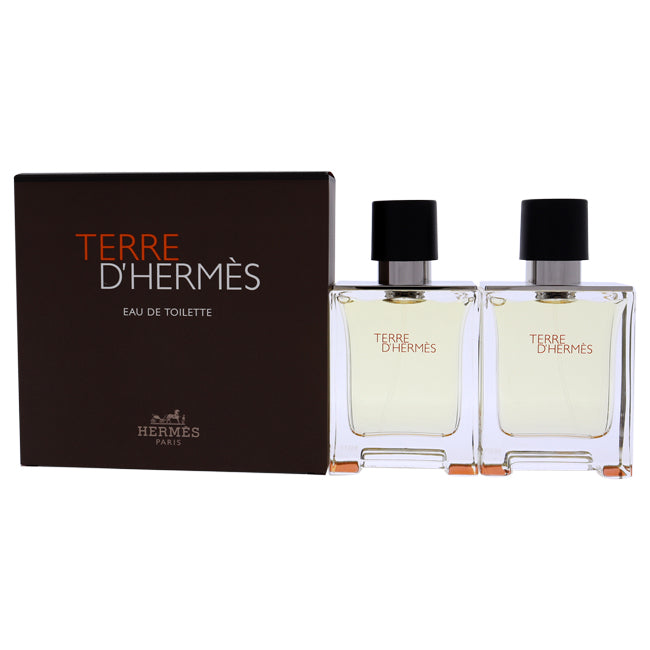 Terre DHermes by Hermes for Men - 2 Pc Gift Set 2 x 1.6oz EDT Spray