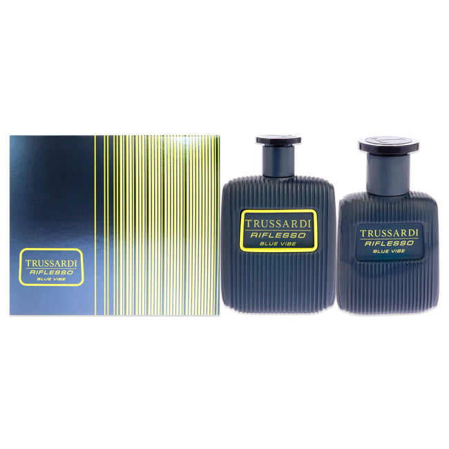 Riflesso Blue Vibe by Trussardi for Men - 2 Pc Gift Set 3.4 oz EDT Spray, 1oz EDT Spray