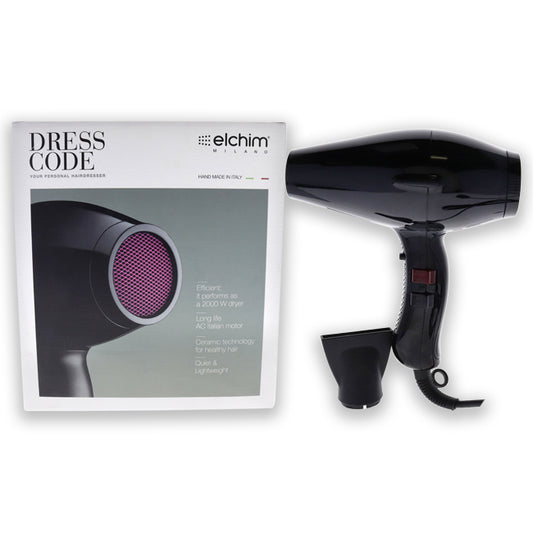 Dress Code - Black by Elchim for Unisex - 1 Pc Hair Dryer