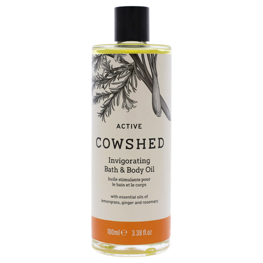 Active Invigorating Bath and Body Oil by Cowshed for Unisex - 3.38 oz Body Oil