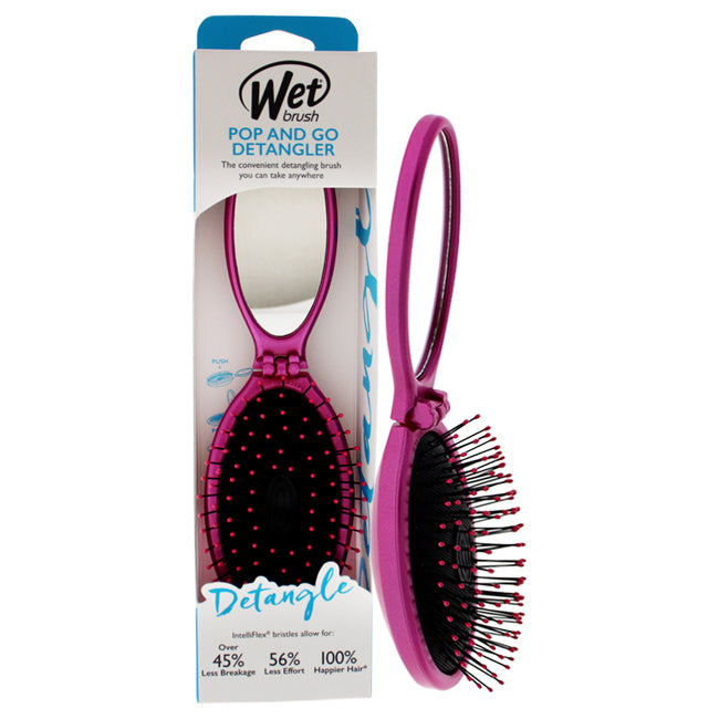 Pop and Go Detangler Brush - Pink by Wet Brush for Unisex - 1 Pc Hair Brush