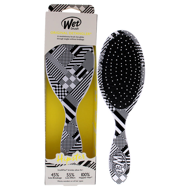 Original Detangler Hipster Brush - Diagonal Checkers by Wet Brush for Unisex - 1 Pc Hair Brush