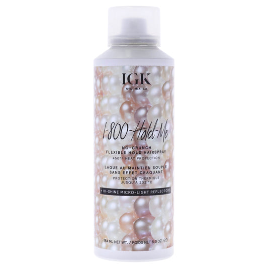 1-800-Hold-Me No-Crunch Flexible Hold Hairspray by IGK for Unisex - 5 oz Hair Spray