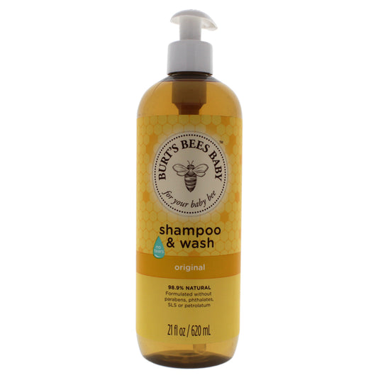 Baby Bee Shampoo and Wash Original by Burts Bees for Kids - 21 oz Shampoo and Body Wash