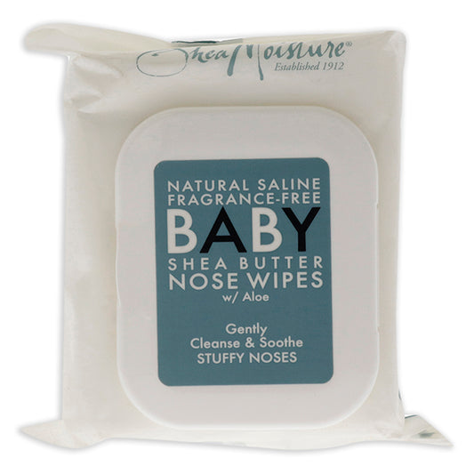 Natural Saline Fragrance-Free Baby Shea Butter Nose Wipes by Shea Moisture for Kids - 30 Count Wipes