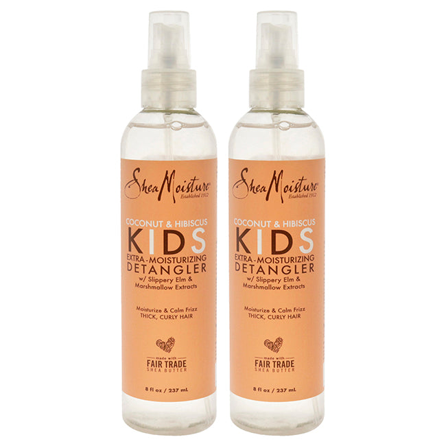 Coconut & Hibiscus Kids Extra-Moisturizing Detangler - Pack of 2 by Shea Moisture for Kids - 8 oz Detangler