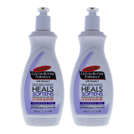 Cocoa Butter Fragrance-Free Body Lotion - Pack of 2 by Palmers for Unisex - 13.5 oz Body Lotion