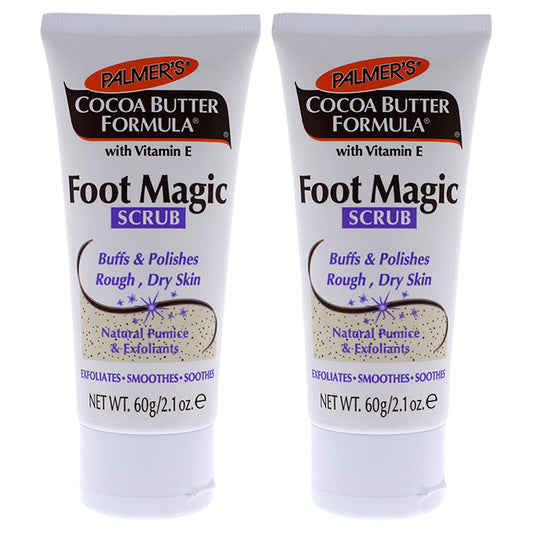 Cocoa Butter Foot Magic Scrub - Pack of 2 by Palmers for Unisex - 2.1 oz Scrub