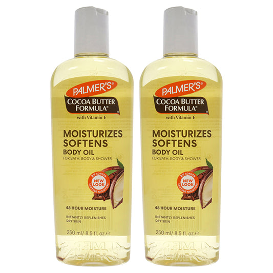 Cocoa Butter Formula with Vitamin E Moisturizing Body Oil - Pack of 2 by Palmers for Unisex - 8.5 oz Oil