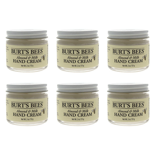 Almond and Milk Hand Cream by Burts Bees for Unisex - 2 oz Cream - Pack of 6