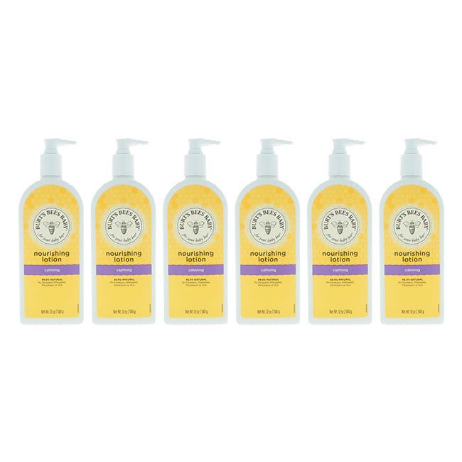 Baby Nourishing Lotion Calming by Burts Bees for Kids - 12 oz Lotion - Pack of 6