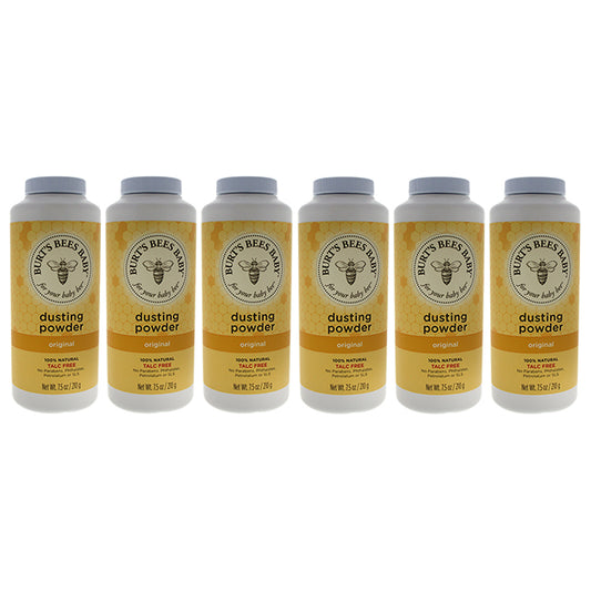 Baby Bee Dusting Powder Original by Burts Bees for Kids - 7.5 oz Powder - Pack of 6