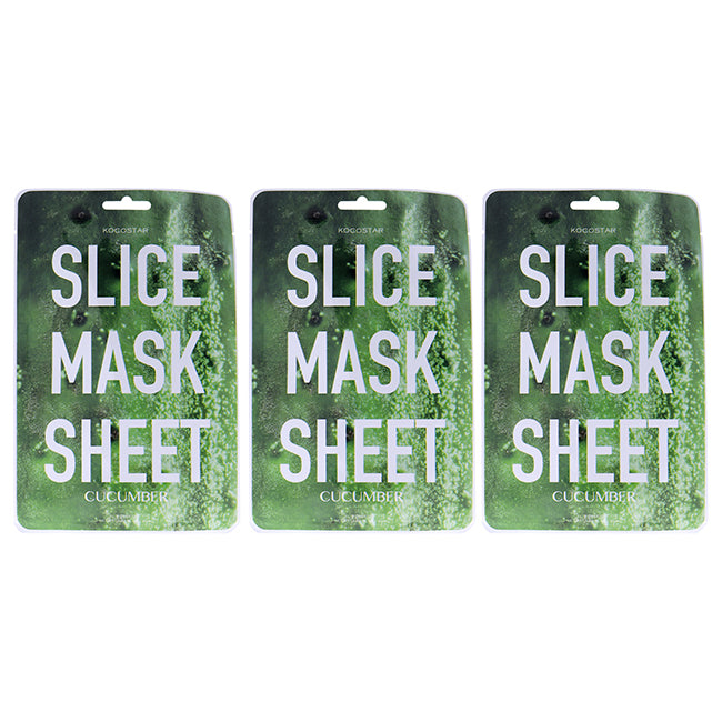 Slice Sheet Mask - Cucumber by Kocostar for Unisex - 1 Pc Mask - Pack of 3