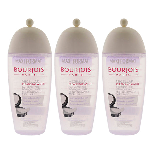 Maxi Format Micellar Cleansing Water by Bourjois for Women - 8.4 oz Cleansing Water - Pack of 3