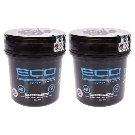 Eco Style Gel - Regular Super Protein by Ecoco for Unisex - 8 oz Gel - Pack of 2