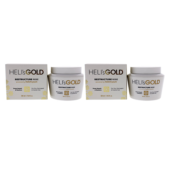 Restructure Masque by Helis Gold for Unisex - 16.9 oz Masque - Pack of 2