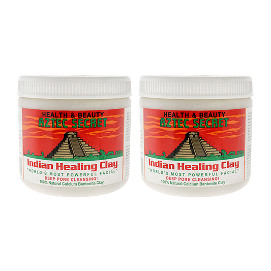 Indian Healing Clay by Aztec Secret for Unisex - 1 lb Clay - Pack of 2