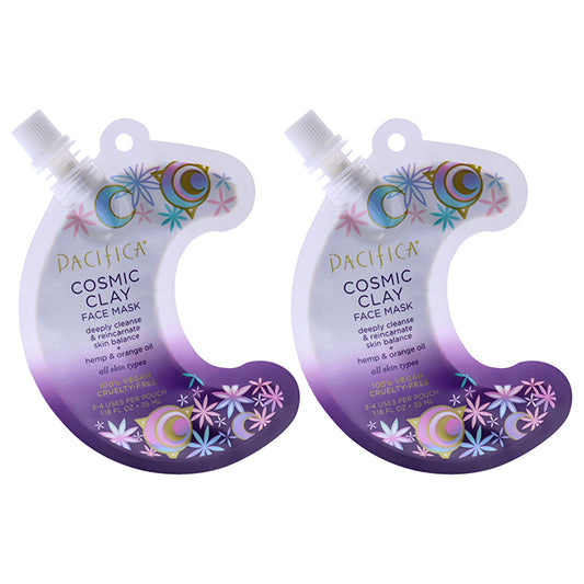 Cosmic Clay Face Mask by Pacifica for Unisex - 1.18 oz Mask - Pack of 2