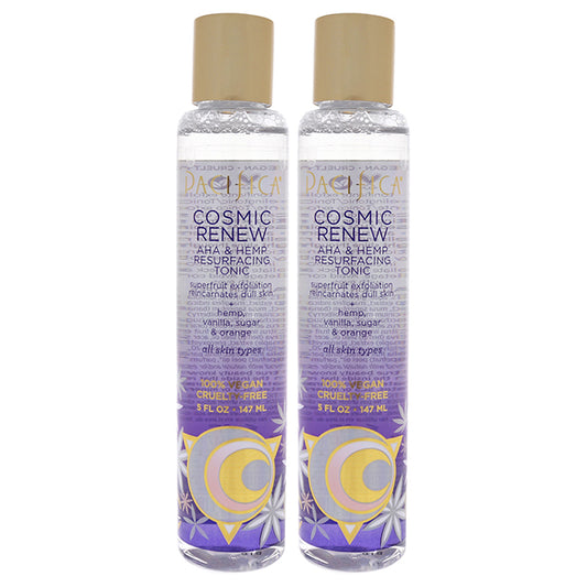 Cosmic Renew AHA and Hemp Resurfacing Tonic by Pacifica for Unisex - 5 oz Tonic - Pack of 2