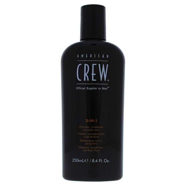 3 In 1 Shampoo, Conditioner & Body Wash by American Crew for Men - 8.4 oz Shampoo, Conditioner & Body Wash