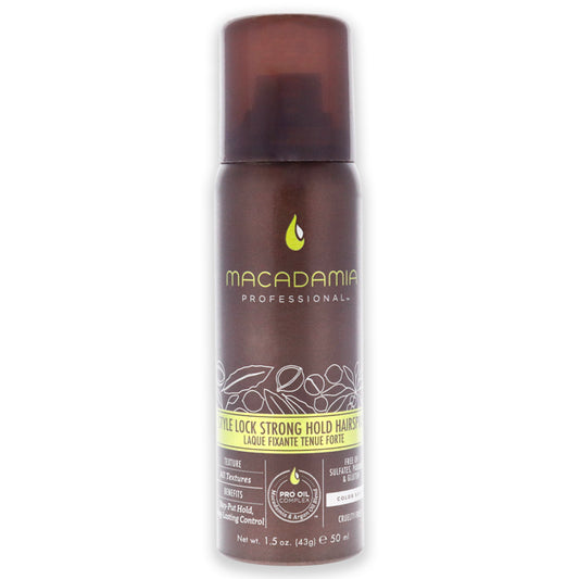 Style Lock Strong Hold Hairspray by Macadamia Oil for Unisex - 1.5 oz Hair Spray