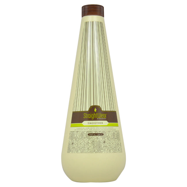 Natural Oil Straightwear Smoother Straightening Solution by Macadamia Oil for Unisex - 33.8 oz Smoother