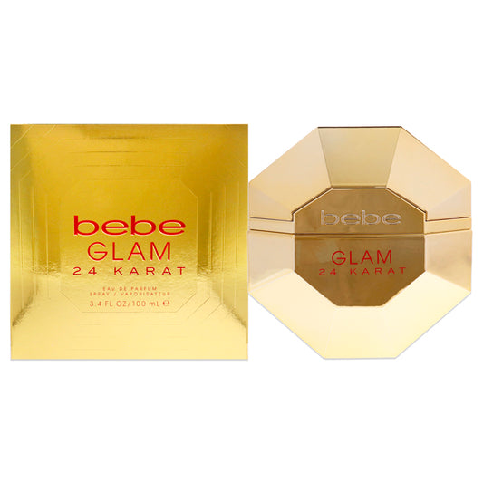 Bebe Glam 24 Karat by Bebe for Women - 3.4 oz EDP Spray