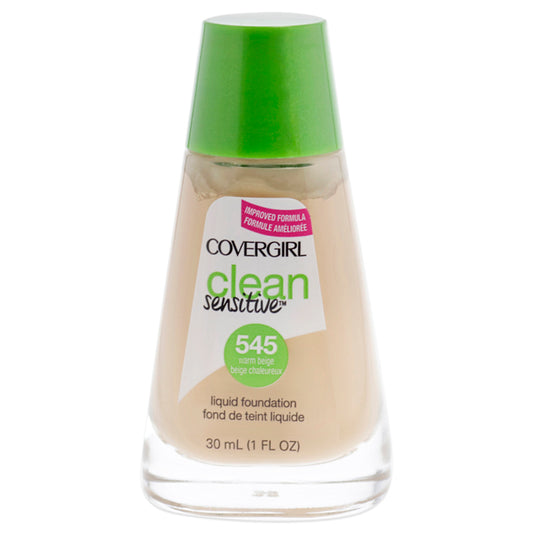 Clean Sensitive Liquid Foundation - 545 Warm Beige by CoverGirl for Women - 1 oz Foundation