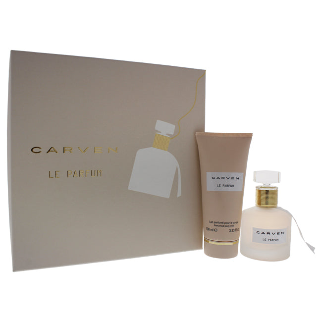 Le Parfum by Carven for Women - 2 Pc Gift Set 1.66oz EDP Spray, 3.33oz Perfume Body Milk