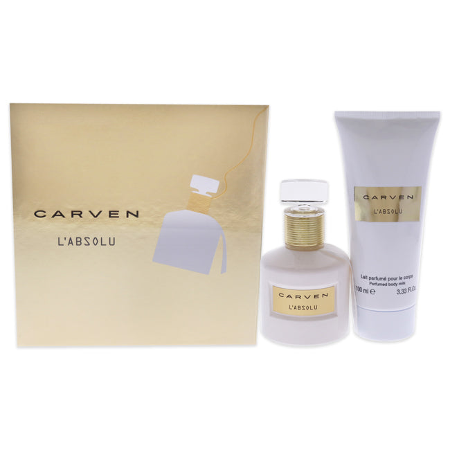 LAbsolu by Carven for Women - 2 Pc Gift Set 1.66oz EDP Spray, 3.33oz Perfume Body Milk