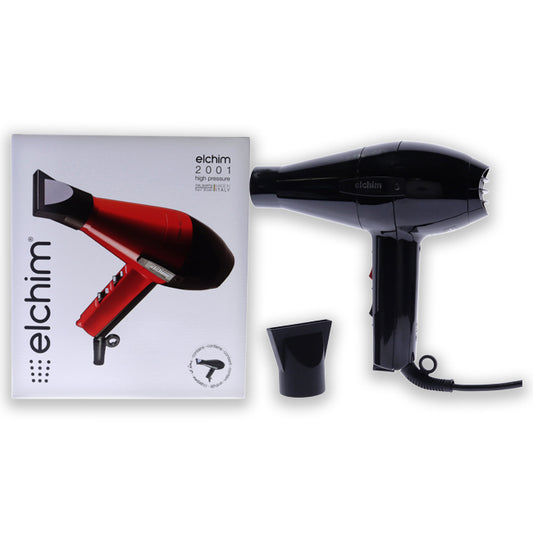 2001 High Pressure Hair Dryer - Black by Elchim for Unisex - 1 Pc Hair Dryer