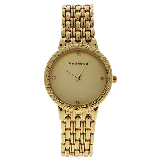 REDS20 Dufrene - Gold Stainless Steel Bracelet Watch by Jean Bellecour for Women - 1 Pc Watch