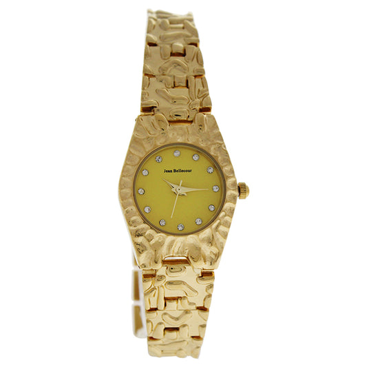 REDS23-GG Duclos - Gold Stainless Steel Bracelet Watch by Jean Bellecour for Women - 1 Pc Watch