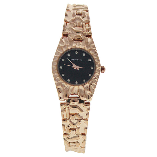 REDS23-RGB Duclos - Rose Gold Stainless Steel Bracelet Watch by Jean Bellecour for Women - 1 Pc Watch