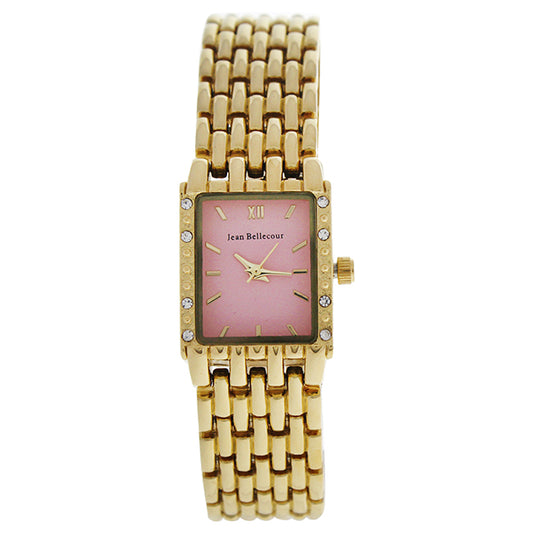 REDS25-GP Gold Stainless Steel Bracelet Watch by Jean Bellecour for Women - 1 Pc Watch