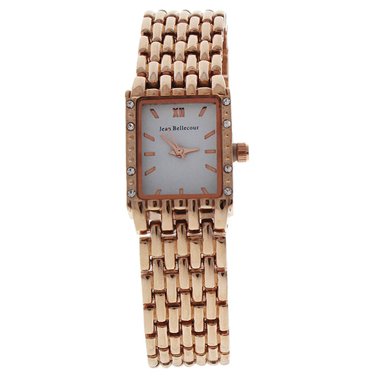 REDS25-RGW Rose Gold Stainless Steel Bracelet Watch by Jean Bellecour for Women - 1 Pc Watch