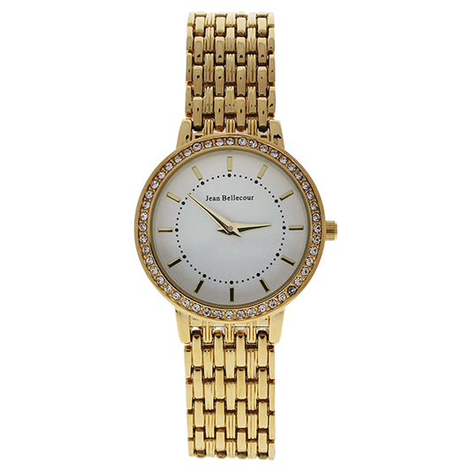 REDS15 Sophie - Gold Stainless Steel Bracelet Watch by Jean Bellecour for Women - 1 Pc Watch