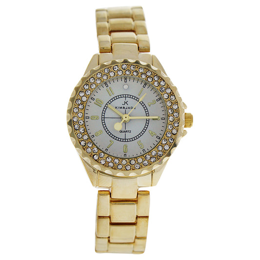 2033L-GW Gold Stainless Steel Bracelet Watch by Kim & Jade for Women - 1 Pc Watch