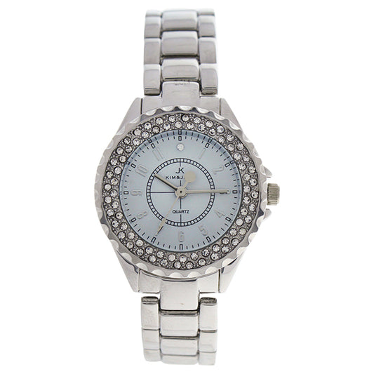 2033L-SW Silver Stainless Steel Bracelet Watch by Kim & Jade for Women - 1 Pc Watch