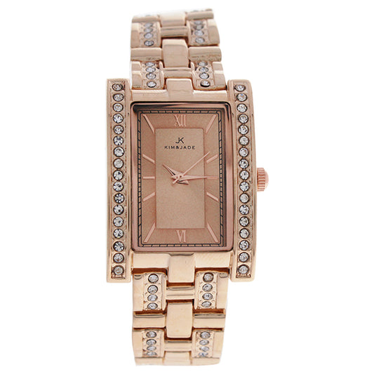 2060L-GPGP Rose Gold Stainless Steel Bracelet Watch by Kim & Jade for Women - 1 Pc Watch