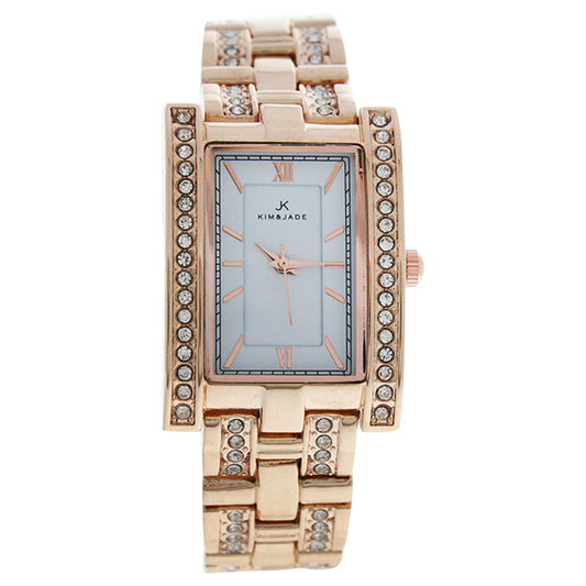 2060L-GPW Rose Gold Stainless Steel Bracelet Watch by Kim & Jade for Women - 1 Pc Watch