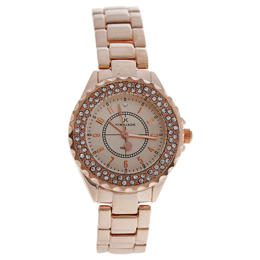 2033L GPGP Rose Gold Stainless Steel Bracelet Watch by Kim & Jade for Women - 1 Pc Watch