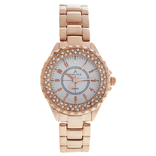 2033L-GPW Rose Gold Stainless Steel Bracelet Watch by Kim & Jade for Women - 1 Pc Watch